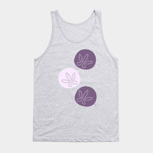 Purple Sand Dollars Tank Top by Pastel.Punkk